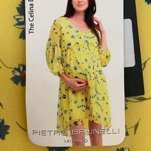 Pietro Brunelli | Yellow Flowy Floral Dress
